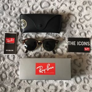 Rayban Club Master Round Sunglasses